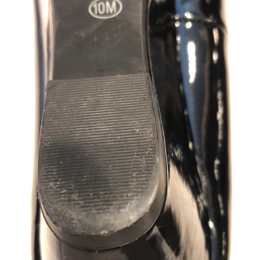 CL by Chinese laundry | black patent leather wedge heels